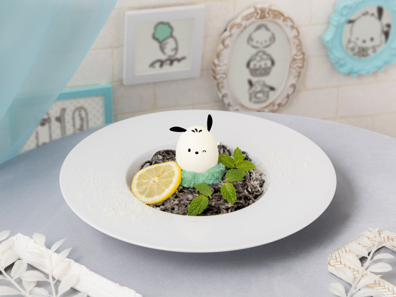 ポチャッコのきのこクリームパスタ
